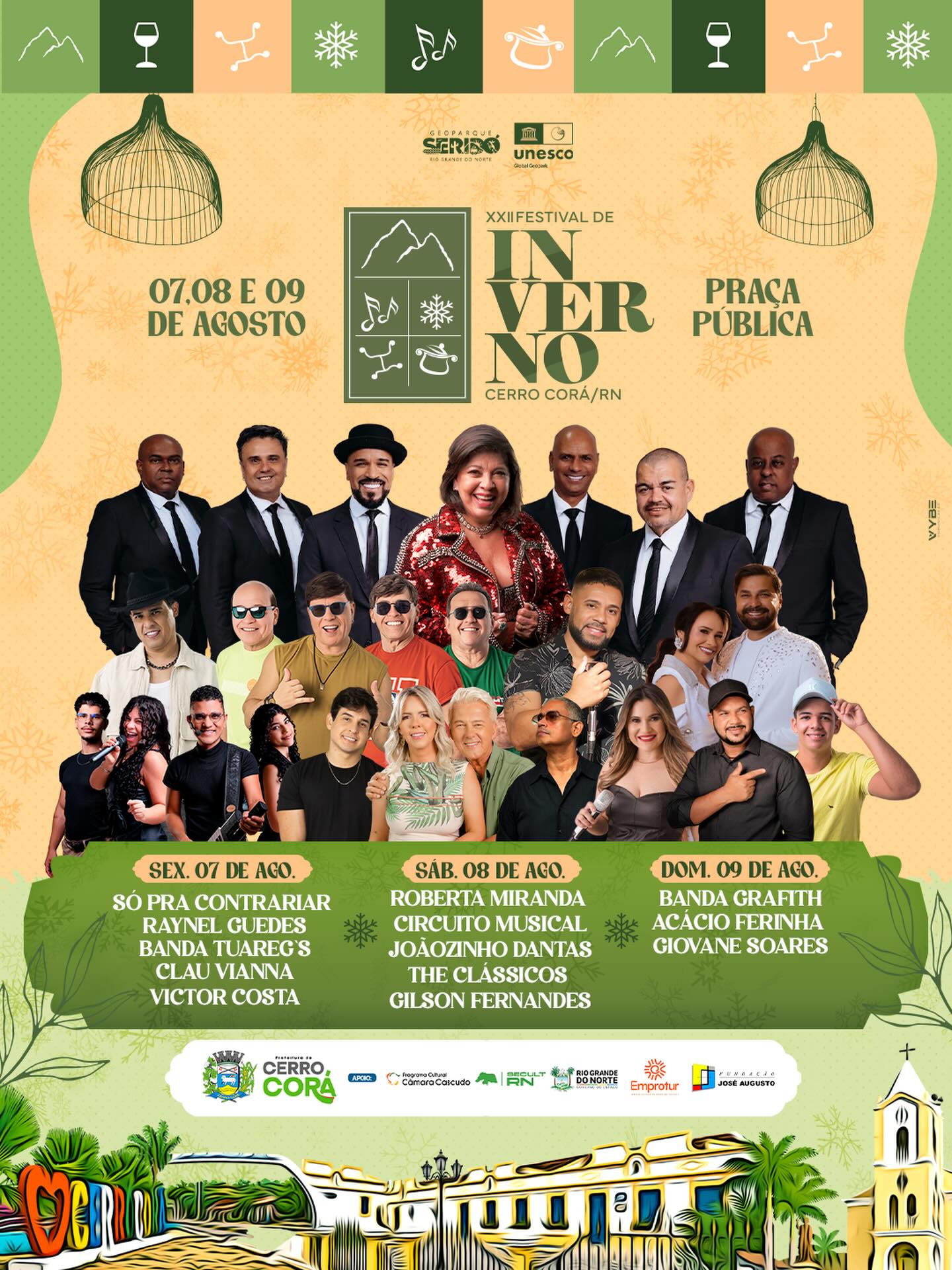Programação oficial do Festival de Inverno de Cerro Corá